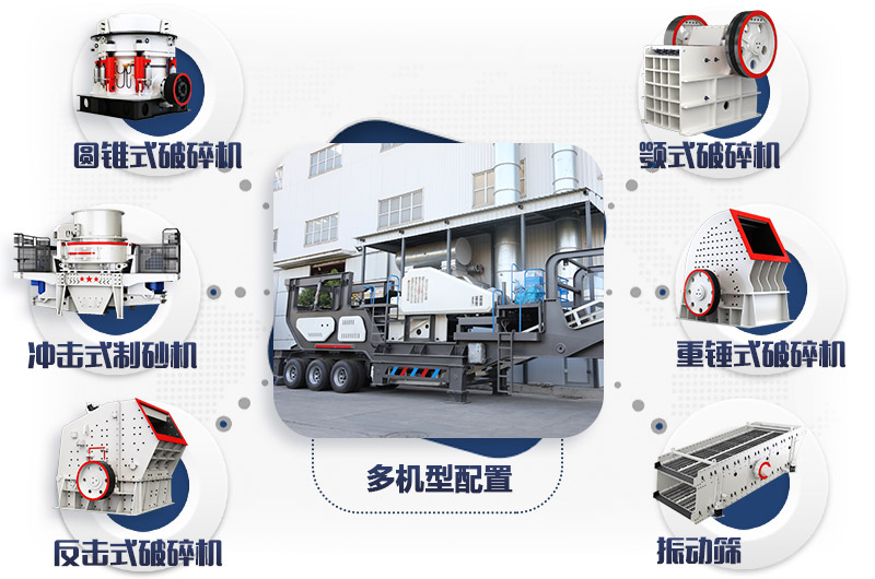 多種機型搭配的新型環(huán)保移動石子機