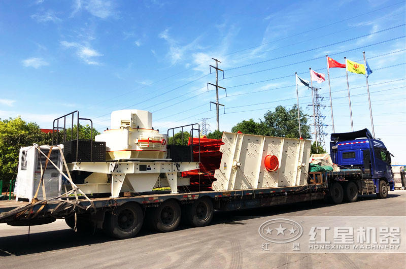 專車運(yùn)輸，提供全套大理石廢料制砂機(jī)設(shè)備